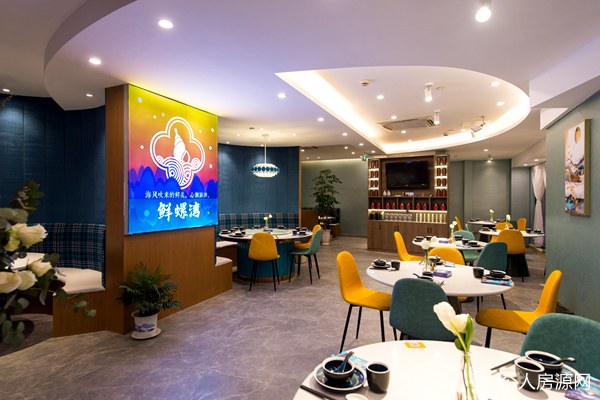 鮮螺灣餐飲店室內(nèi)裝飾